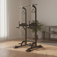 Multifunctional Pull-up Station Sturdy Steel Frame Pull up Bar Station Stable Base Power Station High Weight Capacity for Adults, Fitness Enthusiasts, Women, Calisthenics, Bodyweight Exercise, Indoor, Garage