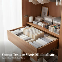 Underwear Sock Storage Box Unrefined Elegance Look Compartment Storage Box Space-Saving Clothes Divider for Families, Adults, Wardrobe, Bedroom