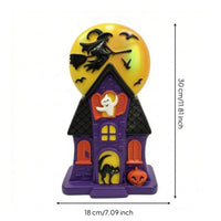 Lighted Haunted House Spooky Lighted Blow Form Decoration Festive for Entryway