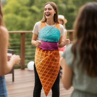 Funny Ice Cream Cone Costume Sleeveless Ice Cream Cone Adult Costume Lightweight Apparel Sweet for Stage Performances