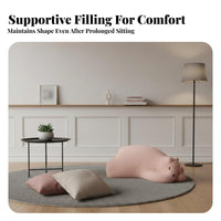 Cartoon design Sleeping Polar animal Chair Creative Design creatureShaped Seat Large Size Floor Stool Multi-Functional for Children, Parents, Living Room, Playroom, Bedroom