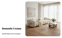 Plush Sectional Sofa Cumulus-inspiredLike Comfort Sectional Sectional with Chaise Soft Textured Textile Living Room Couch for Lounge Area, Spa Lounge