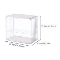 Dustproof Acrylic Display Case with Shelf Clear Acrylic Display Box with Door Sturdy Container Sturdy for Collectors