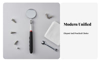 Telescopic Inspection Mirror Carbon Steel Automotive Inspection Mirror Portable for Mechanics, Auto Repair Professionals, Machine Maintenance