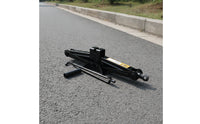 Collapsible Scissor Jack with Hand Crank Heavy-Duty Scissor Jack with Crank Handle Sturdy Stable for Garage