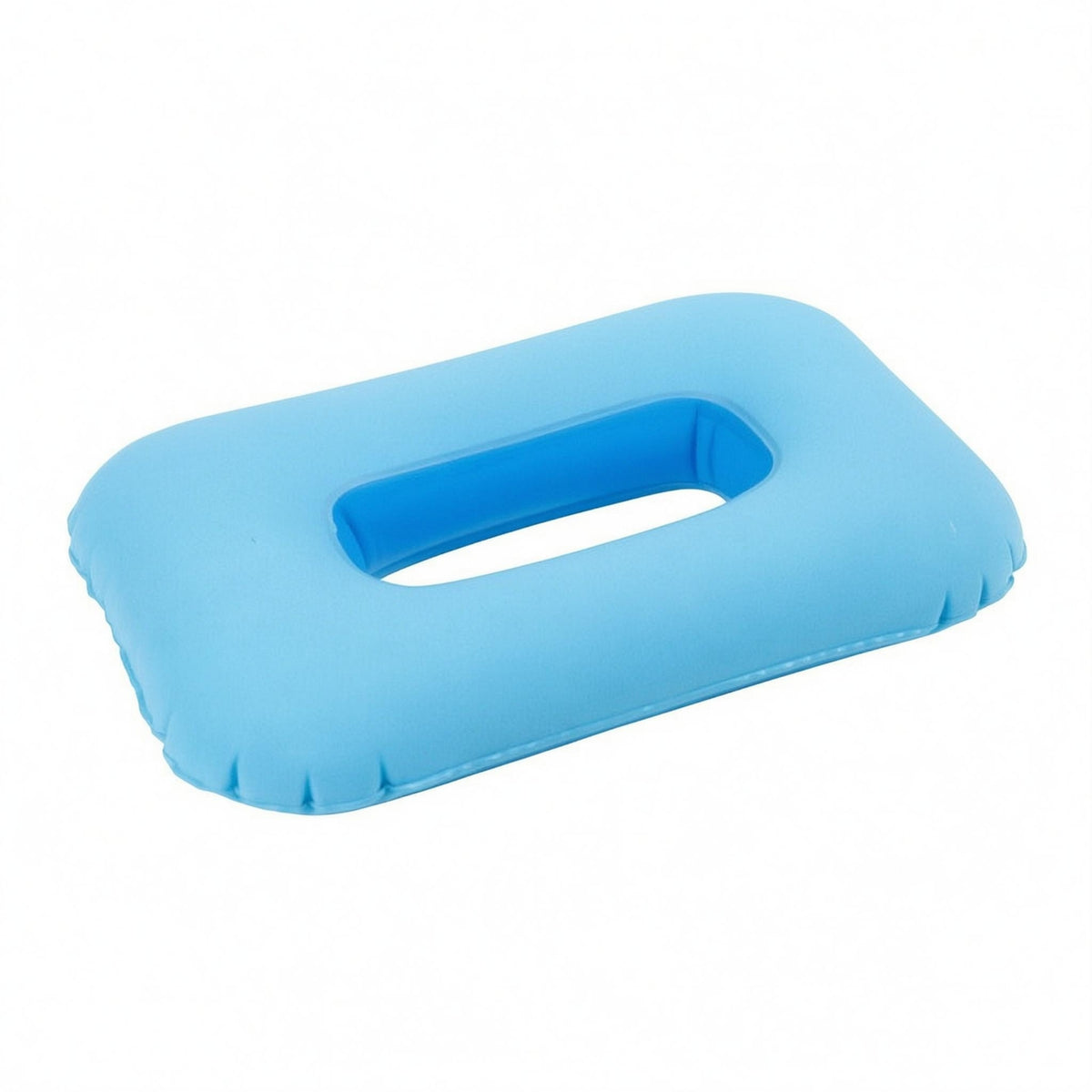 Flocked Inflatable Ear Pillow Skin-Friendly Side Sleeper Pillow Portable