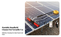 Photovoltaic Panel Washing Tool Easy to Use Telescopic Photovoltaic Module Cleaner Scratch Bristles Water-Fed Telescopic Pole Brush for Maintenance