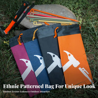 Tent Stake Bag Portable Camping Pouch Sturdy Tent Stake Pouch for Campers, Outdoor Enthusiasts, Backpacking, Hiking