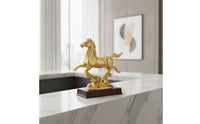 Horse Figurine with Pedestal Tabletop Horse Figurine Decorative for Living Room