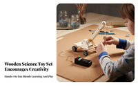 Educational DIY Paddle Wheel Boat Hands-On Learning Paddle Wheel Boat Toy Develops Scientific Thinking for Students, Kids 6+, Workshop, Home