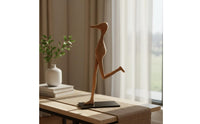 Artistic Long Beak Bird Statue Antique Look Abstract Bird Figure Modern Geometric Creature Sculpture Detailed Design