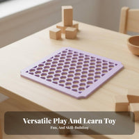 Educational Toy Climbing Frame H Single Ycomb Board Modular Design Hexagonal Pattern Play Panel Sensory Development Indoor Adventure Gym Part for Preschoolers, Toddlers, Children, Kindergarten, Nursery, Playroom, Living Room