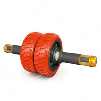 Abdominal Roller Wheel Non-Slip Fitness Wheel with double Wheels Portable Fitness Equipment for Beginners, Home Gym, Outdoor Workouts, Office