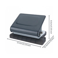 Labor-Saving 10-Hole Puncher Clean Cut Multi-Hole Paper Punch Built-in Scrap Collector Loosesheet Binder Punch Precise Positioning for Students, Teachers, School