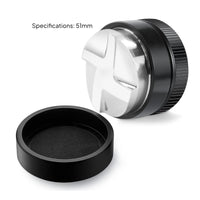Espresso Coffee Grounds Distributor Stainless Steel Portafilter Distributor Espresso Leveler Anti-Slip for Baristas, Home Bar
