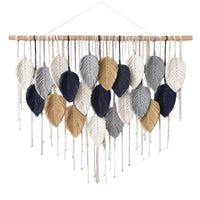 Macrame Foliage Tapestry Hanging Large Size Bohemian Leaf Tapestry House Decoration for Apartment