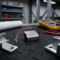 Metal Top Panel Switch Module Plastic Base Wiring Switch Module Mounting Ears Electrical Component Screw Holes