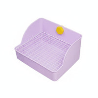Hare Litter Box Sturdy Plastic High-Sided Pet Toilet Hare Potty Instructor Stain & Odor Resistant for Playpen