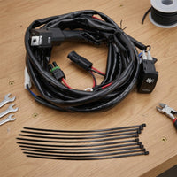Sturdy Fan Override Switch Kit with Rocker Switch Manual Fan Override Wiring Harness Plug and Play for off-Road Vehicles