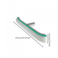 Dense Bristles Curved Edge Pool Brush Pole Connector Aluminum Pool Brush
