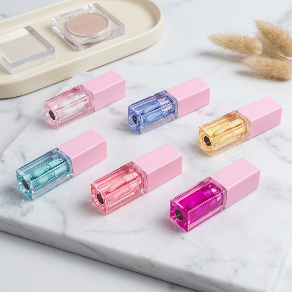 Lip Plumper for Hydrating Lip Care Routine, Square Bottle Treatment for Dry Lips, Large Brush Head for Smooth Lips, 5ml Standard Size, 1 Pack