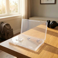 Game Card Case Clear Game Card Case with Hinged Lid Cartridge Holder Clamshell Organizer Long-Lasting for Gamers