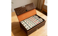 Mini Mahjong Set Lightweight Mini Chinese Mahjong Set Traditional Travel Game for Students, Dormitory, Outdoor