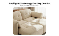 cushioned Sofa cumulusLike Comfort plush Floor Lounger Electric Reclining Living Room Furniture for Adults, pairs, Apartment, Home Theater, Small Spaces