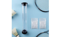 Cylindrical Clear Plastic Shuttlecock Tube Round-Topped Badminton Shuttlecock Tube Simple Shuttlecock Carry Case Portable