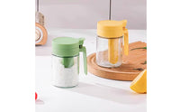 Moisture-Proof Glass Seasoning Jar Airtight Seal Glass Seasoning Jar Food-Grade Material Seasoning Container with Spoon Easy to Clean