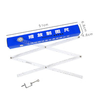 Drawing Pantograph Ruler Punched Holes Metal Pantograph Ruler Enlarge and Art Supply