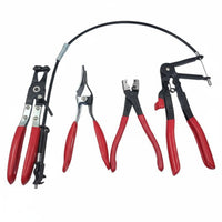 4 Pieces Car Water Pipe Clamp Kit Locking Mechanism Hose Clamp Plier Set