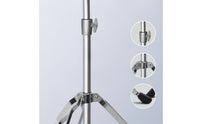 Height-Adjustable Tripod Stand with Curved Arm Stable Instrument Support Stand Non-Slip Instrument Holder Portable for Performers