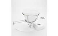 Cone Strainer Holder Stainless Steel Strainer with Strainer Cloths Wire Frame Conical Strainer Stand for Home Cooks, Chefs, Food Prep