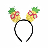 Flamingo Headband, Hawaiian Palm Tree, Exotic Flower, Beach Party Costume