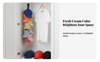 Wall Mounted Hat Holder No-Drill Installation Hanging Hat Rack for Dorm Room