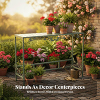 Multi-Level Plant Stand Freestanding Corner Etagere Sturdy Design for Homeowners
