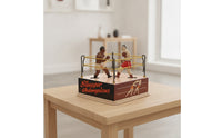 Boxing Ornament with Clockwork Mechanism Vintage Clockwork Boxing Decoration Collectible Tinplate Fighter Ornament for Bar