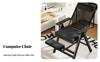 Sit and Lie versatileUse Adjustable Snooze Lounger Foldable Design Reclining Chair High Back Support Office Furniture No Assembly Required for Adults, Students, Lunch Break, Snoozeping, Study Room