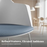 5 Pieces Space-Saving 4-Seater Round Kitchen Suite Multi-Purpose Table and Chair Set Modern Design Dining Group Easy to Clean for Apartment Dwellers, Small Business Owners, Homeowners, Reception Area, Office, Cafe, morning meal corner