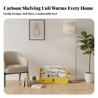 Themed Floor Organizer Rounded Edges Car-Shaped Book Organizer Tiered