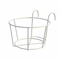 Space-Saving Balcony Pot Hanger Easy Installation over-the Pot Frame Anti-Rust ing Planter Weather-Resistant for Apartment Dwellers, Home Decorators, Homeowners, Fence, Patio, Deck, Porch