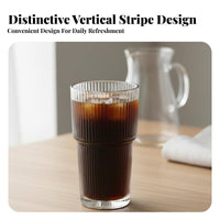 Large Capacity Bamboo Joint Design Glass Thickened Bottom Glass Tumbler with Lid and Straw High Clarity for Women, Home, Daily Use, Cafe