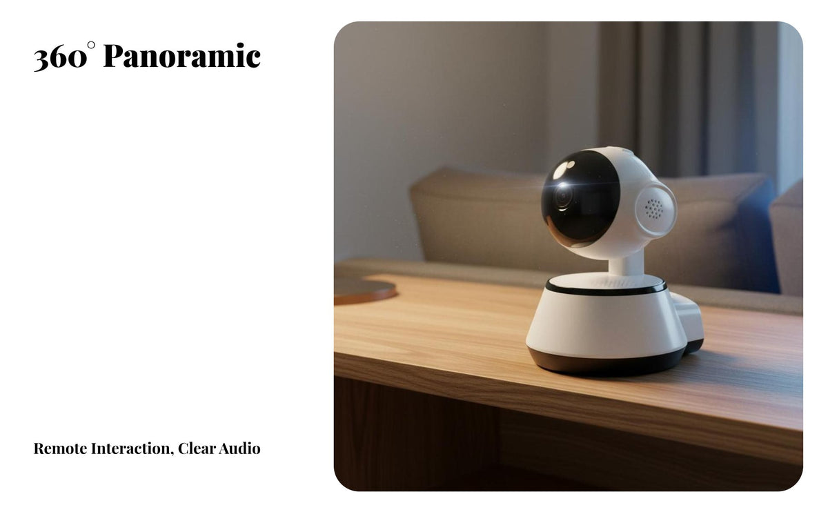 360 Degree Camera Motion Detection Pan Tilt Home Camera Remote Viewing for Homeowners, Small Business Owners, Living Room, Office, Nursery