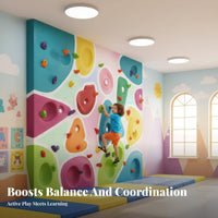 25 Pieces Indoor & Outdoor Use Plastic Climbing Grips Set Non-Slip Textured Grip Rock Climbing Holds Various Shapes Playground Equipment Multi-Shaped for Toddlers, Parents, Kindergarten, Backyard, Playroom, children's Room