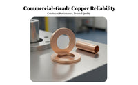 Flat Copper Washer Copper Flat Gasket Oxidation Resistance Metal Sealing Gasket for Marine Technicians, Plumbing, Machinery Repair