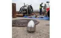 1 Front 6 Rear Jet Spray Head High Pressure Pipe Dredging Spray Head Sewer Cleaning Head Ceramic Center for Plumbers