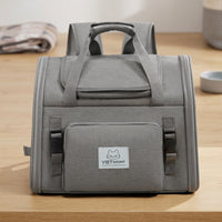 Expandable Pet Carrier Backpack Breathable Expandable Pet Backpack Bag Padded Handsunrestricted for Vet Visits, Outdoor Walks