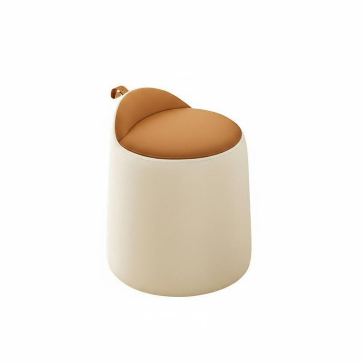 Minimalist Design rotate Makeup Chair Round Shape Vanity Stool Soft Upholstered Top Household Furniture Luxurious stylish for Women, &young women, Adults, Bedroom, dressing area, Closet
