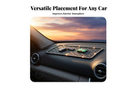 Rhinestone Car Dashboard Mat Easy Installation Rhinestone Dashboard Mat Washable Sparkling Anti-Slip Pad for Drivers, Women, Center Console, Trucks